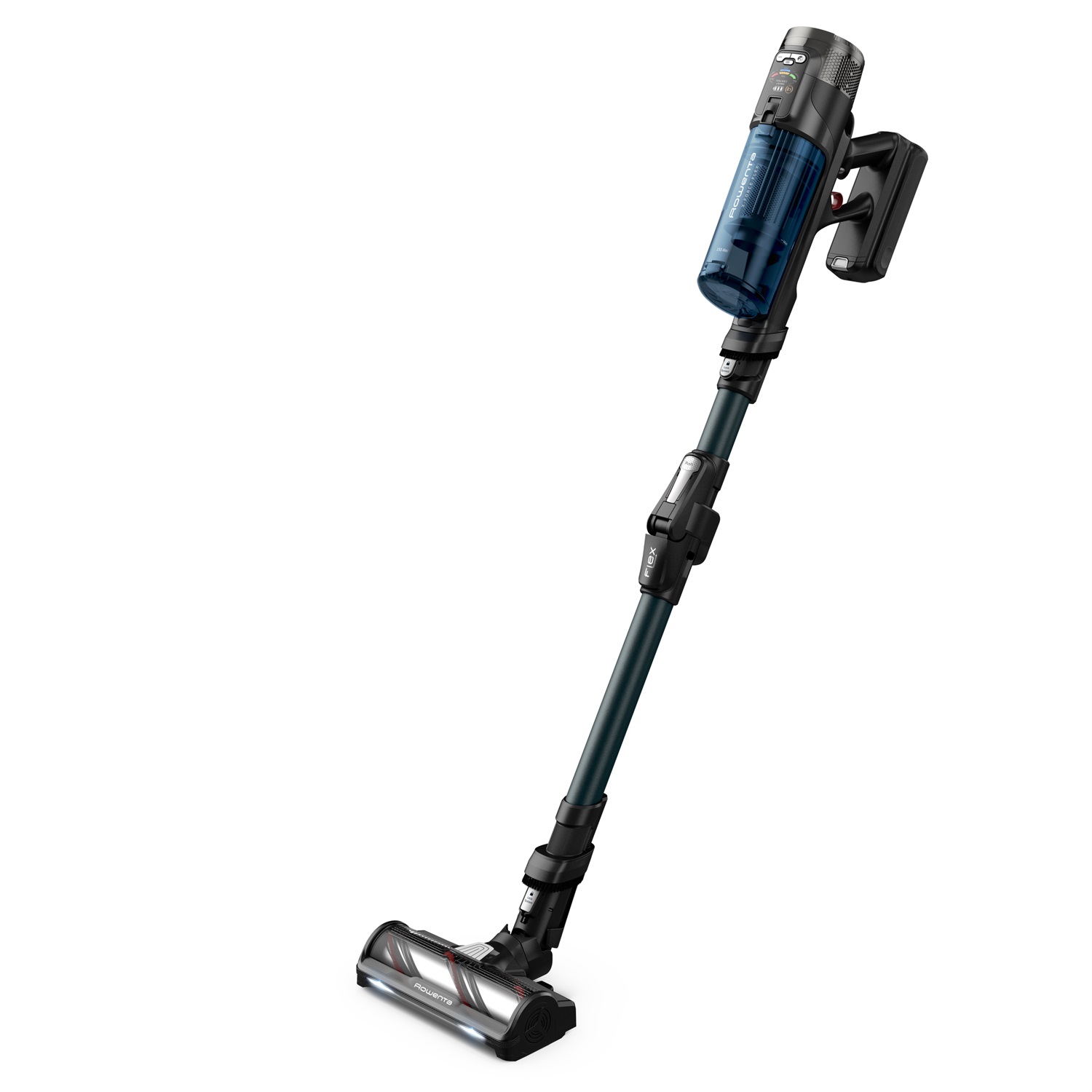 Rowenta X-Force Flex 13.60 - Aspirapolvere senza fili 2 in 1, Potenza 150 AirWatts, Design leggero, Secco e bagnato, Senza sacchetto