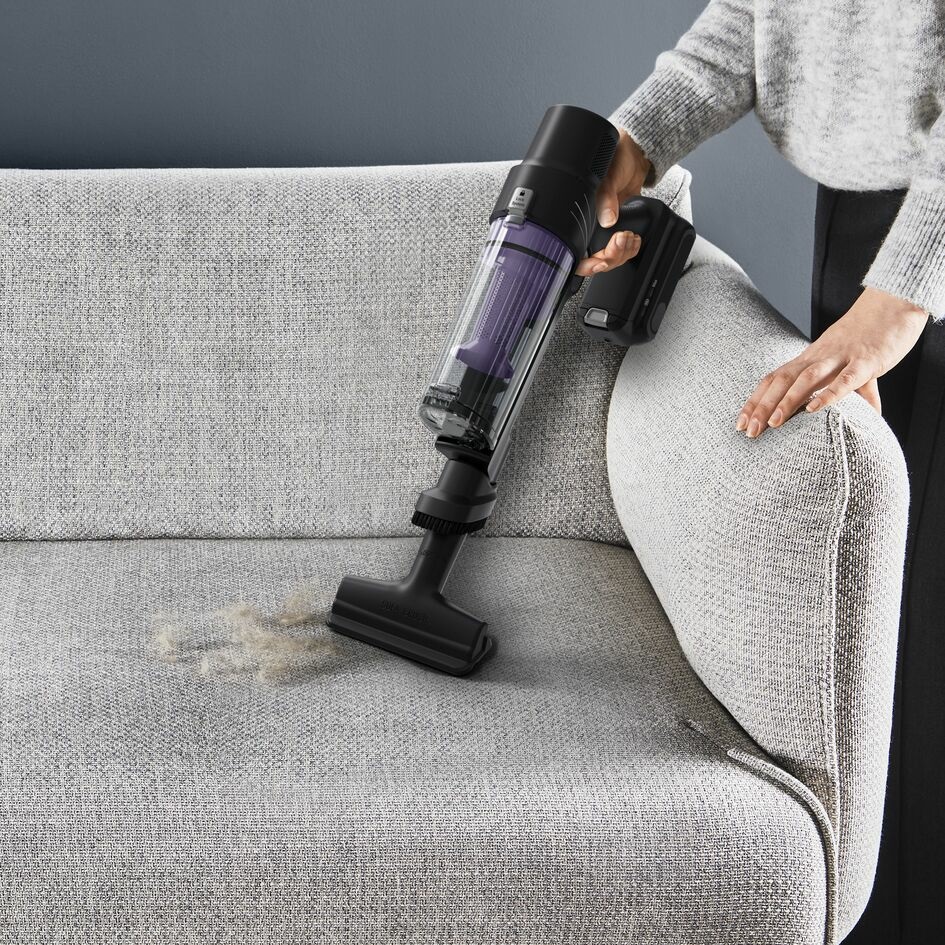 Rowenta X-Pert 7.60 RH6A35 Aspirapolvere senza filo 2 in 1 Viola e Argento, Potenza 140 W, Senza sacchetto, Tecnologia ciclonica