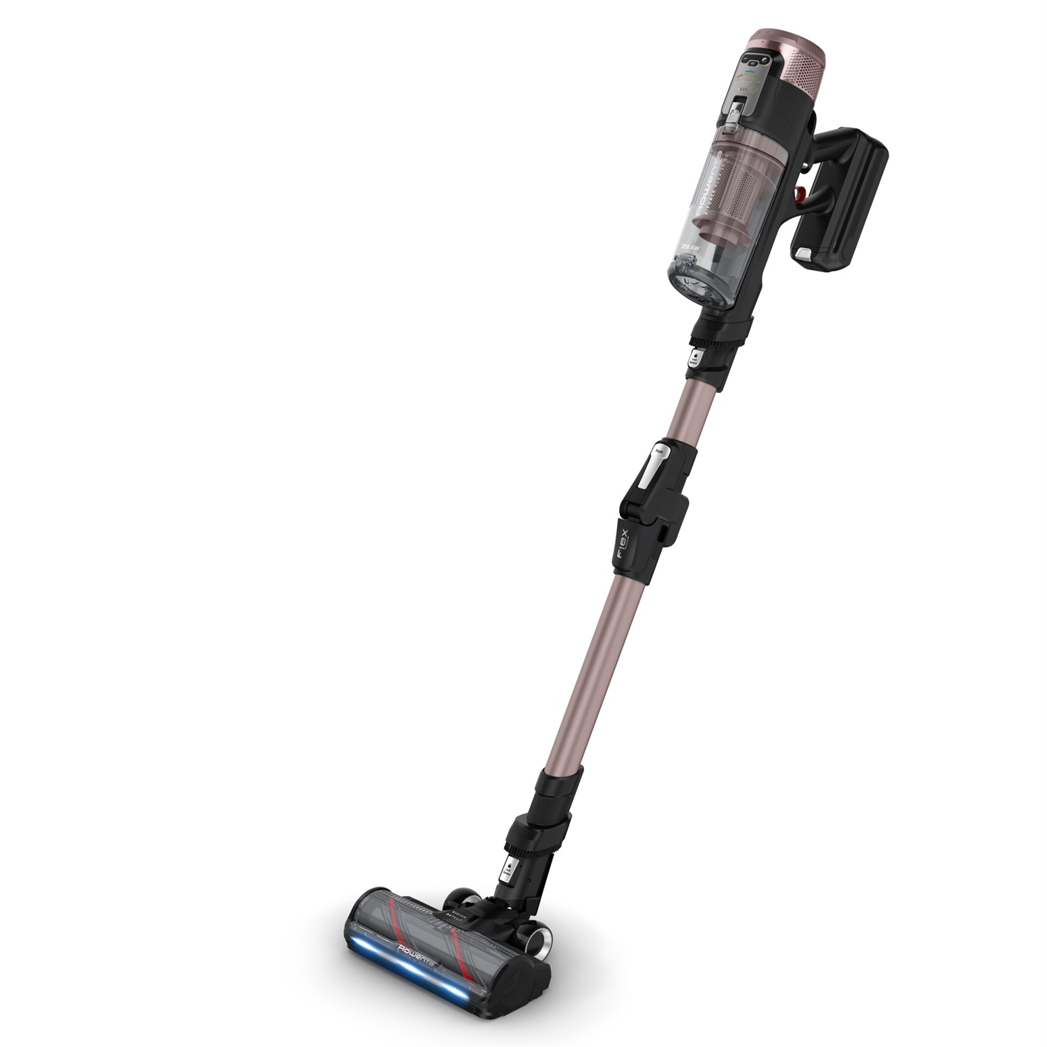 Rowenta X-Force Flex 16.60 Aspirapolvere Senza Filo Nero/Rame con Potenza di Aspirazione Fino a 315 AW e Spazzola Neo