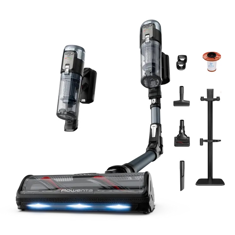 Rowenta X-Force Flex 16.60 - Scopa Elettrica Senza Filo, Potenza 780 W, Aspirazione Elevata 315 AW, Spazzola Neo
