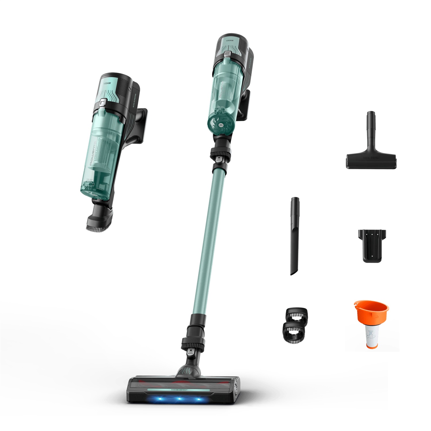 Rowenta X-Force 8.80 RH1833 - Scopa Elettrica Senza Filo, Potenza 250 W, Leggera e Moderna