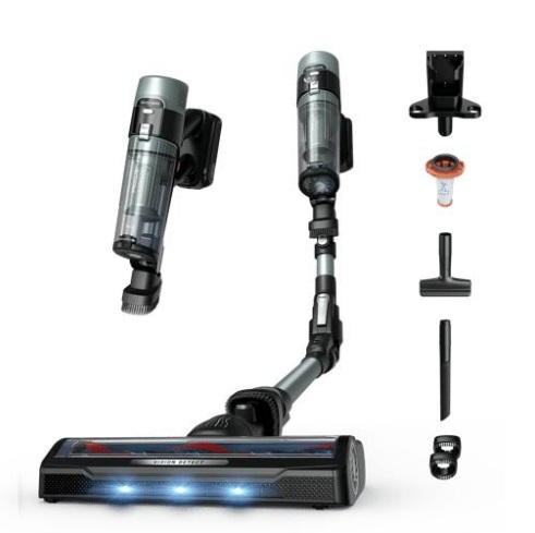 Rowenta X-Force Flex 10.80 - Scopa Elettrica Senza Filo 300W, Batteria Rimovibile, 60 Minuti di Autonomia, Serbatoio 0,44L, Filtraggio 99,9%, Colore Verde e Nero