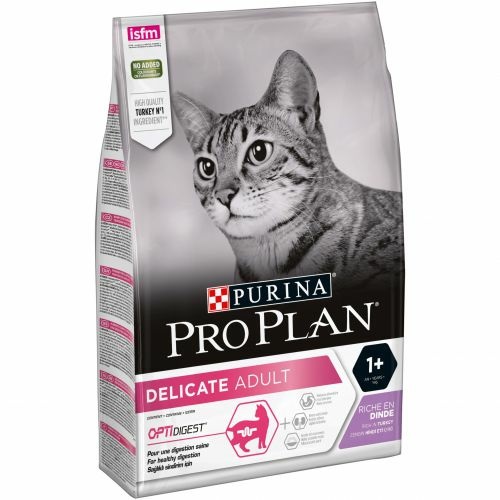 Purina Pro Plan Adult Delicate Digestion Cibo Secco per Gatti Ricco in Tacchino - 3 kg