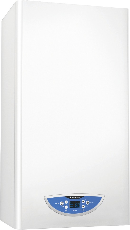 Ariston Matis Condens Plus 24 kW - Caldaia a Condensazione Istantanea per Riscaldamento e Acqua Calda, Classe Energetica A, Interno, Dimensioni 31,5x40x74,5 cm