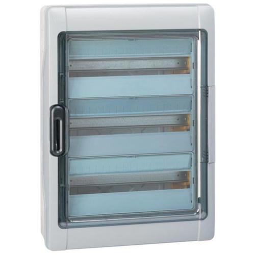 Legrand Distributore per Ambienti Umidi IP65 - 3 File, 54 Moduli, Grigio, 622x448x161 mm