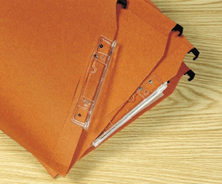 Esselte Orgarex Kori Lateral - Cartella Sospesa Laterale 33 cm con Fondo a V, Conf. 25 pz, Portacartellino Lenticolare