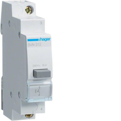 Hager Pressostato 16A 1 contatto NA 230V AC - Conforme a DIN EN 62094-1 e DIN VDE 0106-100