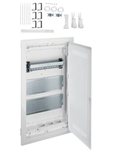 Hager Distributore da Incasso VU36WWH - Centralino in Plastica Bianco, IP30, 348x98x630,5 mm