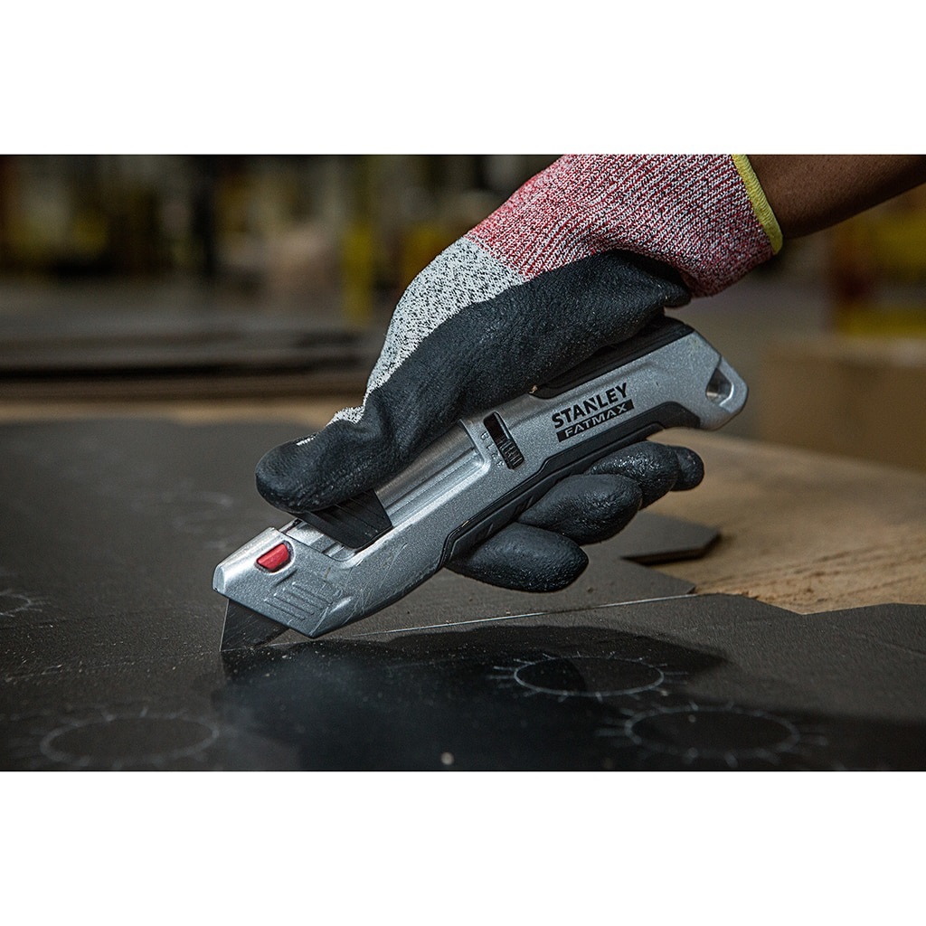 Stanley FMHT10367-0 Coltello di Sicurezza in Metallo FatMax con Cursore Ergonomico e Retrattile