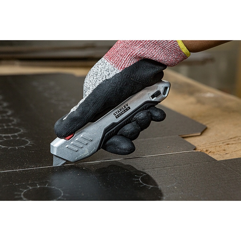 Stanley FATMAX FMHT10370-0 Coltello in Metallo con Leva di Sicurezza e Rientro Automatico della Lama