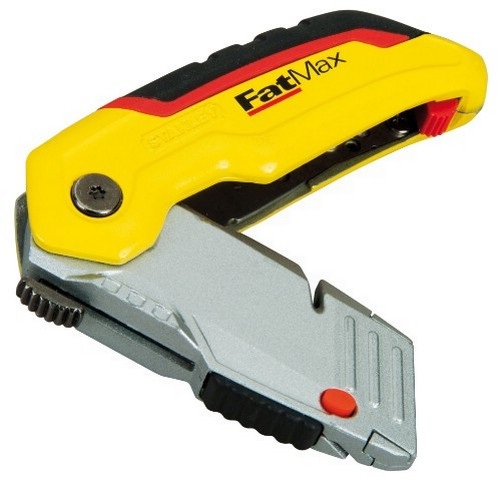 Stanley 0-10-825 Coltello Pieghevole FatMax con Lama Retrattile Ergonomico e Cambio Istantaneo