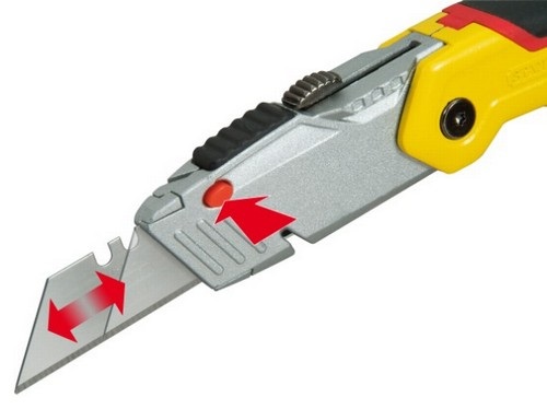 Stanley 0-10-825 Coltello Pieghevole FatMax con Lama Retrattile Ergonomico e Cambio Istantaneo