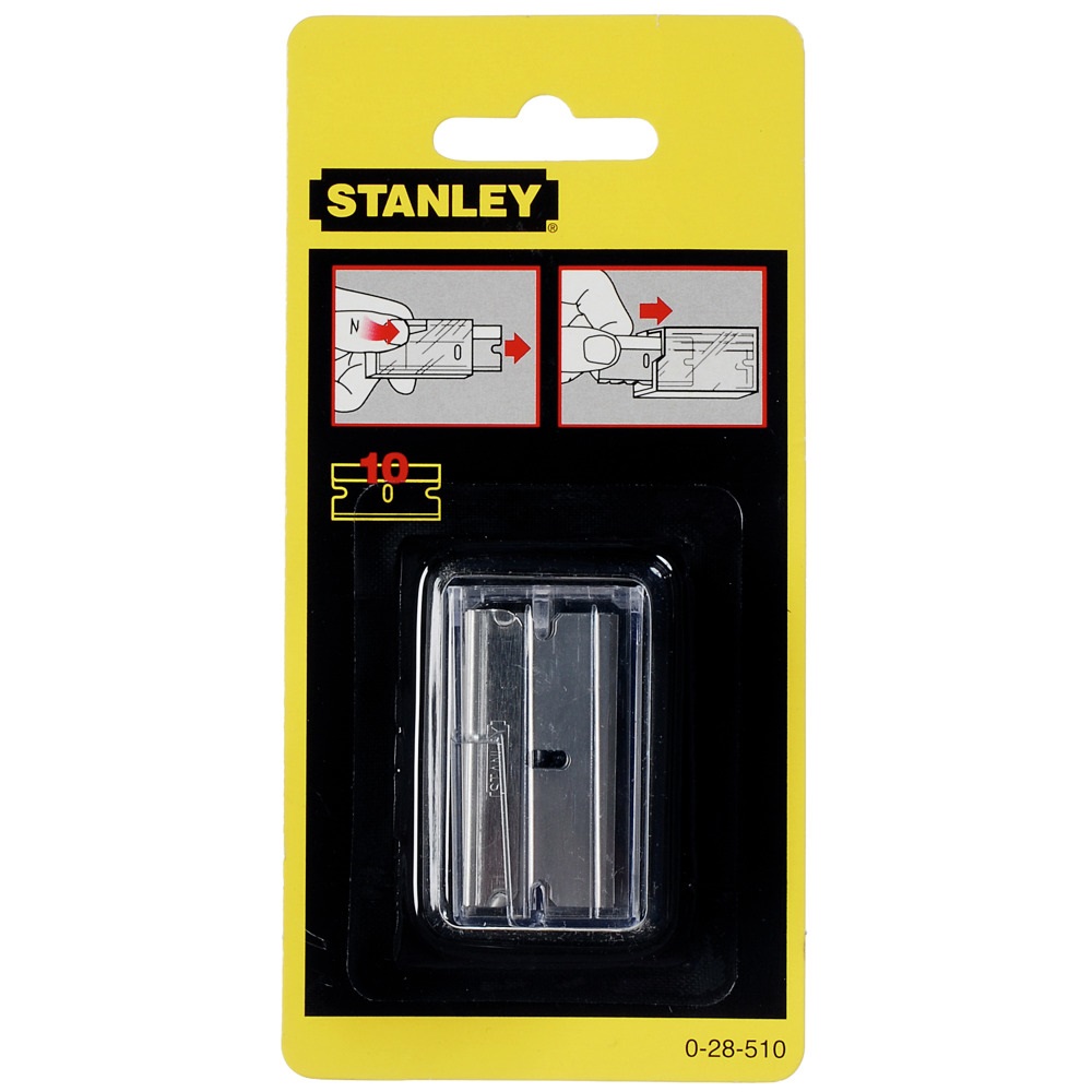 Stanley 0-28-510 Lame di Ricambio per Raschietti in Acciaio - Larghezza 20 mm, Lunghezza 40 mm