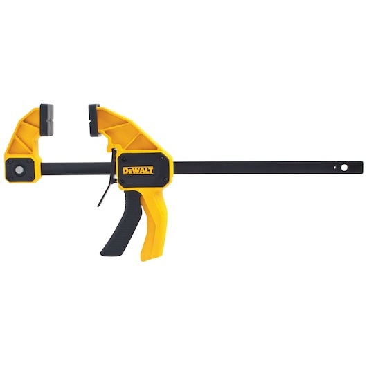 DeWALT DWHT0-83193 Morsetto a Una Mano 300 mm, 135 kg di Forza di Serraggio, Sporgenza 82 mm, Corpo in Plastica Robusto