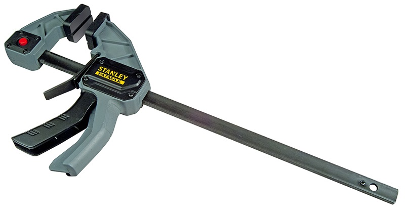 Stanley FMHT0-83235 Morsetto a Barra 48 cm - Nylon Rinforzato, Grilletto a Sgancio, Ganasce in Gomma