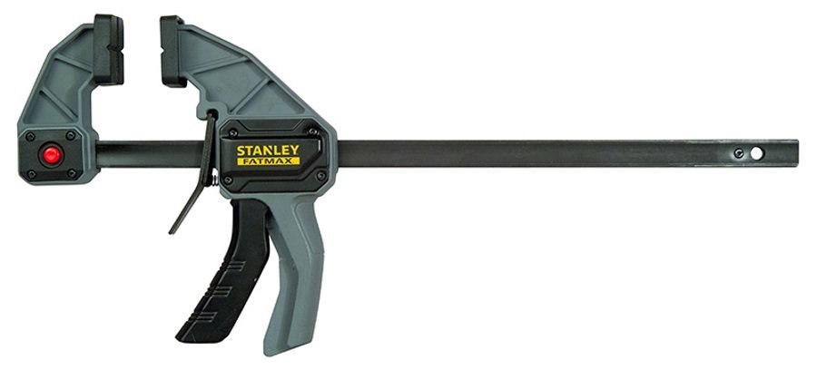 Stanley FMHT0-83235 Morsetto a Barra 48 cm - Nylon Rinforzato, Grilletto a Sgancio, Ganasce in Gomma