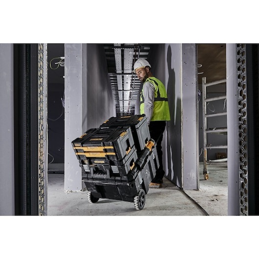 DeWALT DWST17871-1 Cassetta Portautensili con Ruote, Capacità 113L, Resistenza IP54, Accesso Rapido
