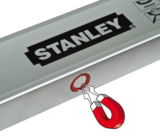 Stanley STHT1-43110 Livella a Bolla Magnetica 40 cm con Estremità in Gomma e Precisione 0,5 mm/m