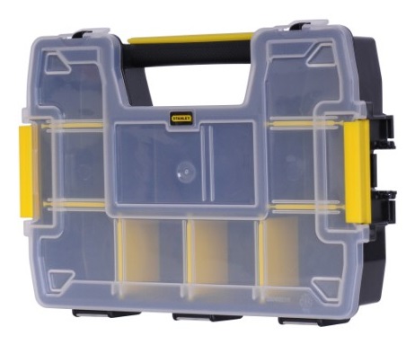 STANLEY STST1-70720 Organizer Sort Master Light - Valigetta porta minuterie in polipropilene con 10 scomparti e divisori rimovibili