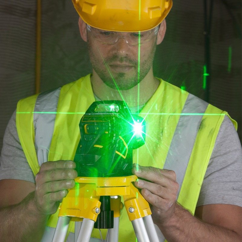Stanley FATMAX X3G Livella Laser Multilinea Verde 35 m - 3 Raggi Intersecati a 360°, Autolivellante, Precisione ± 3 mm, Accessori Inclusi