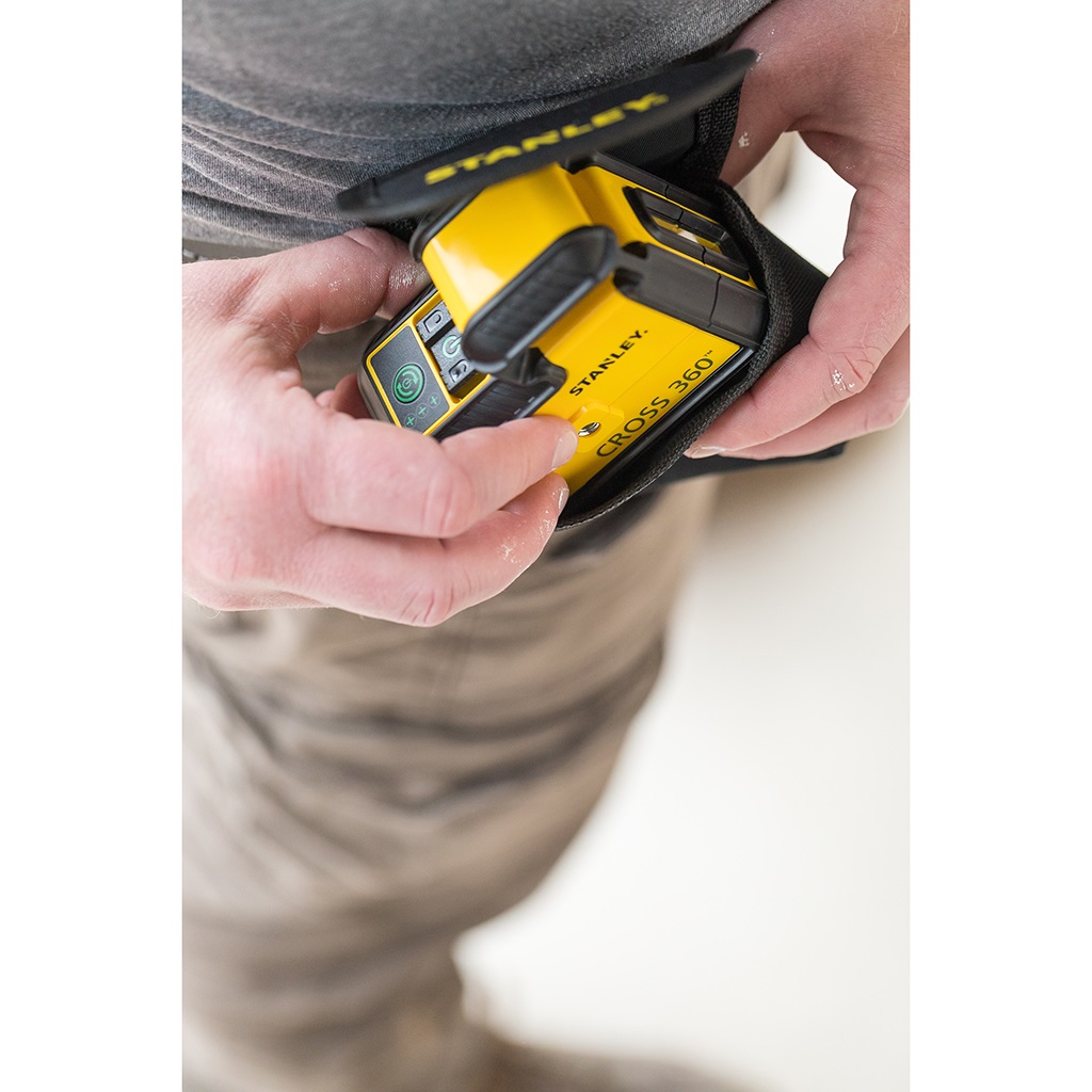 Stanley STHT77594-1 Livella Laser CROSS360 Raggio Verde - Autolivellante, 25 m, Precisione ± 0,4 mm/m