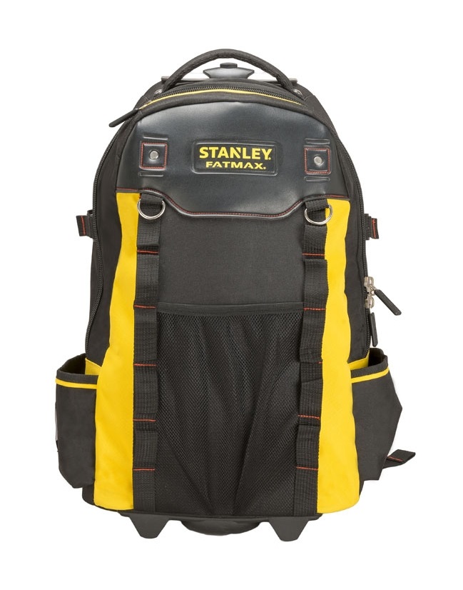 Stanley FATMAX 1-79-215 Trolley/Zaino Porta Utensili, Nero/Giallo, 36 x 23 x 54 cm, con Ruote e Maniglia Telescopica