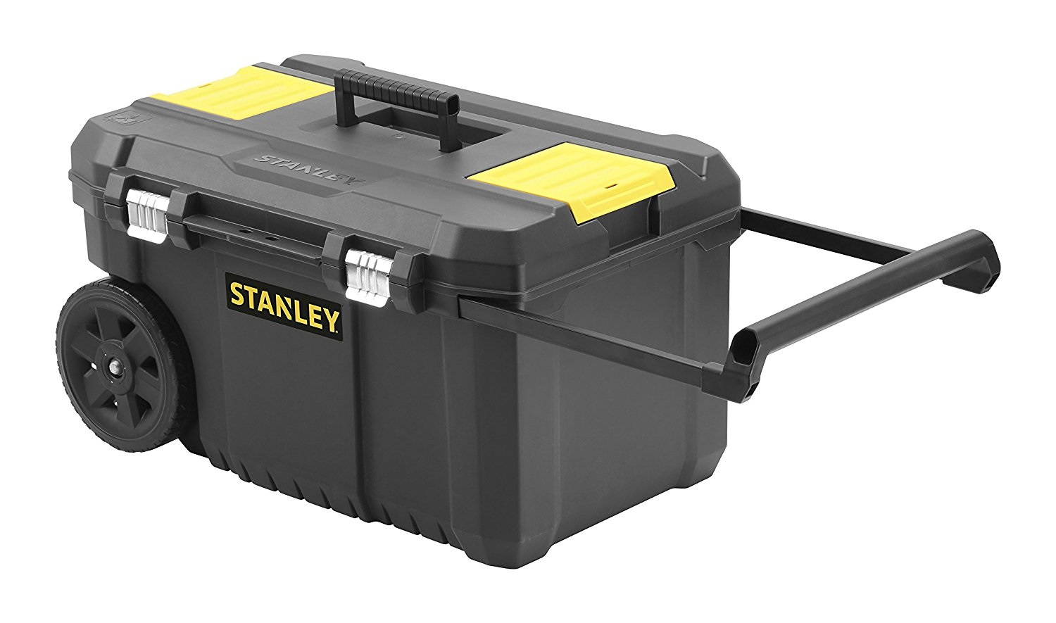 Stanley Vasca Porta Utensili con Ruote Essential 50L - Dimensioni 66,5x40,4x34,4 cm, Ruote in Gomma, Organizer nel Coperchio