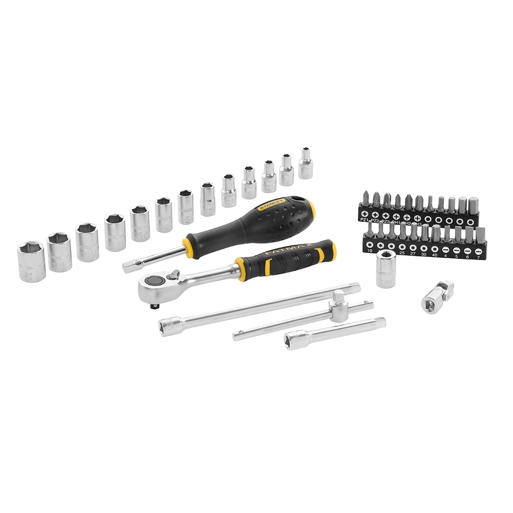 Stanley FatMax Set 42 pz Chiavi a Bussola con Cricchetto 1/4 e Prolunghe