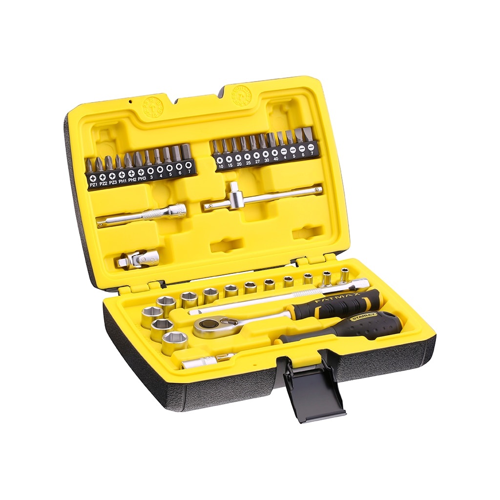 Stanley FatMax Set 42 pz Chiavi a Bussola con Cricchetto 1/4 e Prolunghe