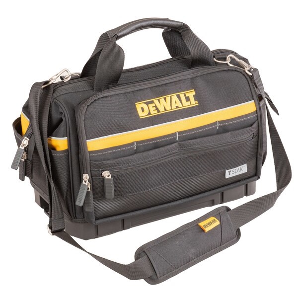 DeWALT Borsa per Utensili TSTAK DWST82991-1 - Tessuto 1200 Denari, Tracolla Imbottita, Rivetti in Acciaio