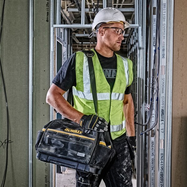 DeWALT Borsa per Utensili TSTAK DWST82991-1 - Tessuto 1200 Denari, Tracolla Imbottita, Rivetti in Acciaio