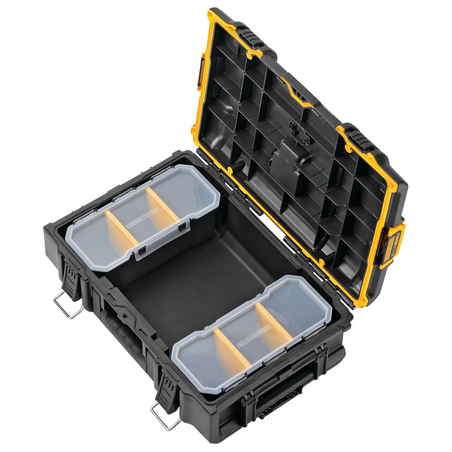 DeWALT DWST83293-1 Valigetta TOUGHSYSTEM 2.0 - Dimensioni 554x165x370 mm, IP65, 2 Vaschette Organizer, Max Portata 50 kg