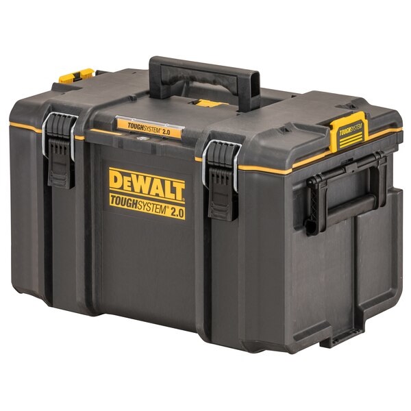 DeWalt DWST83342-1 Cassetta degli Attrezzi ToughSystem 2.0 in Policarbonato (PC) Nero e Giallo, Capacità 55 litri, Carico Max 50 kg, Protezione IP65