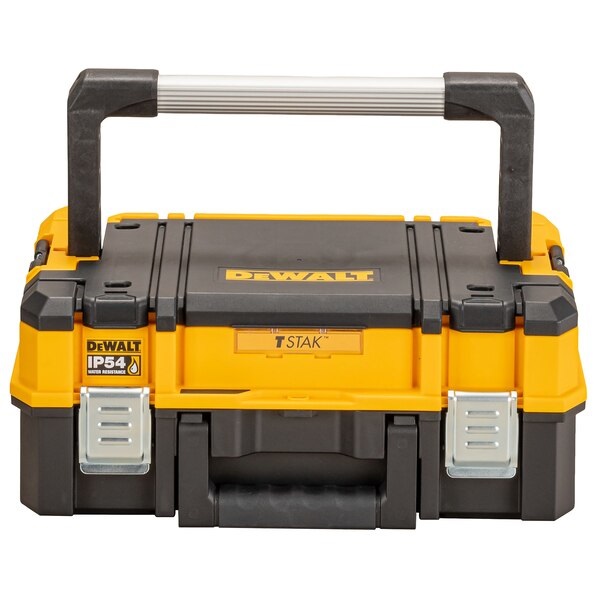 DeWalt DWST83344-1 Cassetta per Attrezzi Tstak I Nero/Giallo con Inserto in Schiuma Regolabile, Capacità 27 L