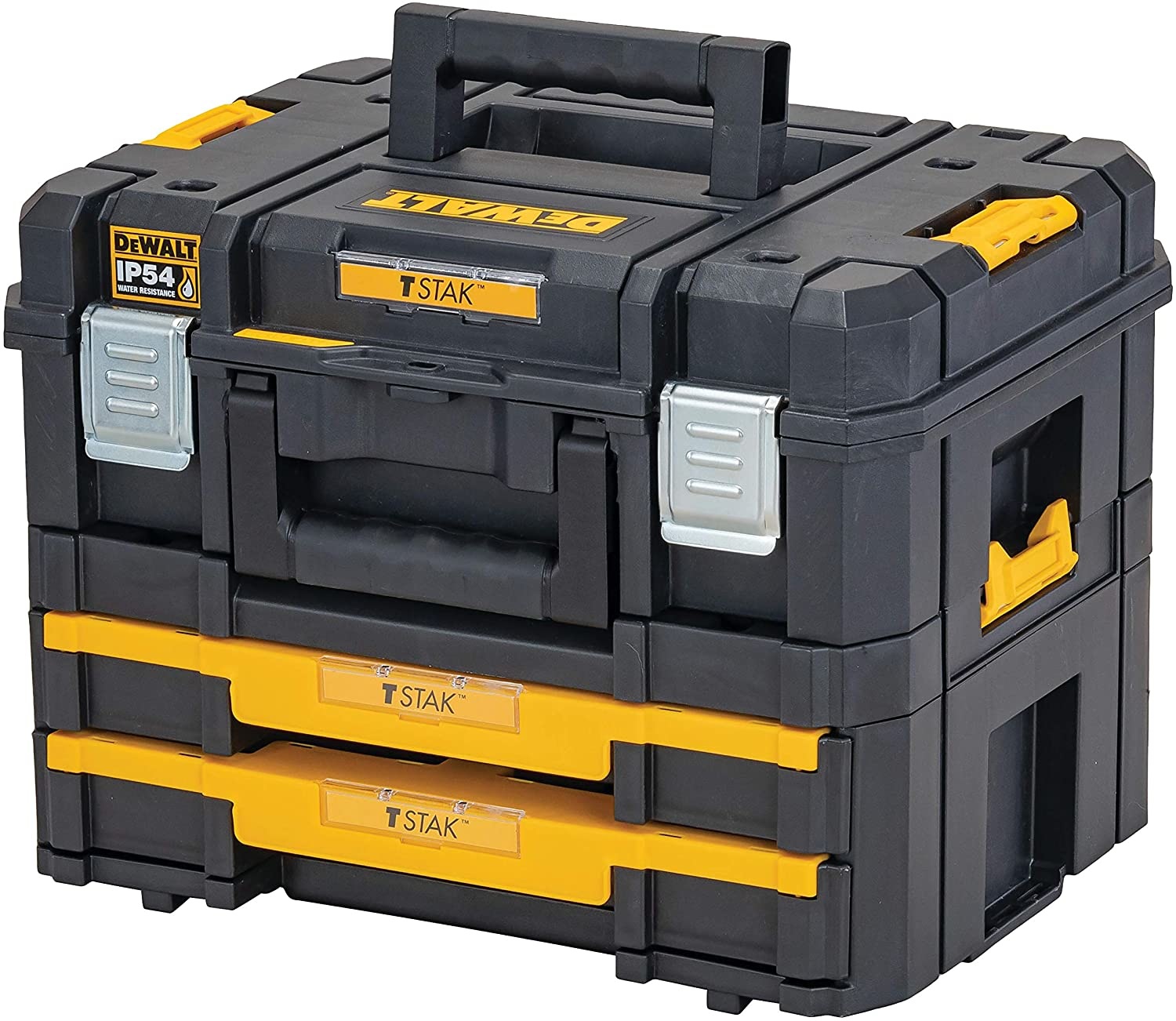 DeWALT DWST83395-1 TSTAK Combo Kit - Unità porta elettroutensili con spugna interna, protezione IP54, capacità di carico 30 kg, misure 440x332x326 mm