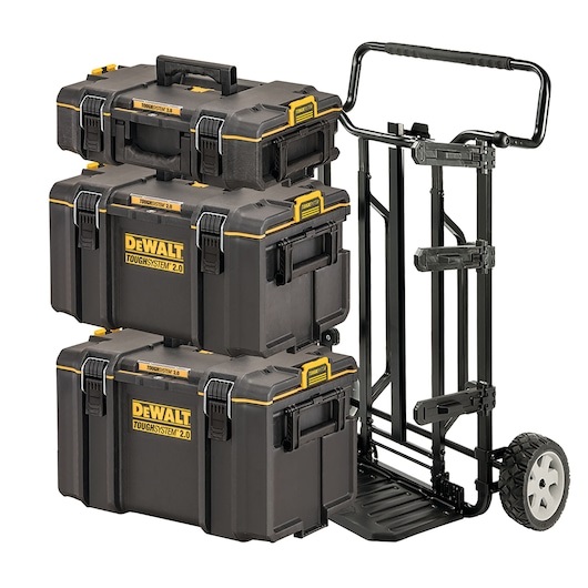 Dewalt Carrello a Torre TOUGHSYSTEM DWST83401-1 con 3 Valigette e Targhetta Nome Esterna
