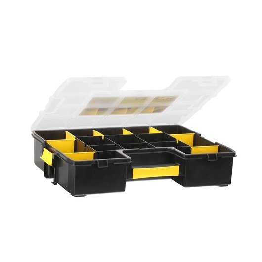 Stanley 1-94-745 Organizer Porta Minuteria Sort Master con 12 Scomparti, Divisori Removibili e Struttura Trasparente