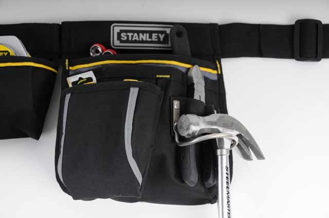 Stanley Fodero Porta Utensili Doppio Fatmax 1-96-178 con 9 Tasche e Gancio Portamartello