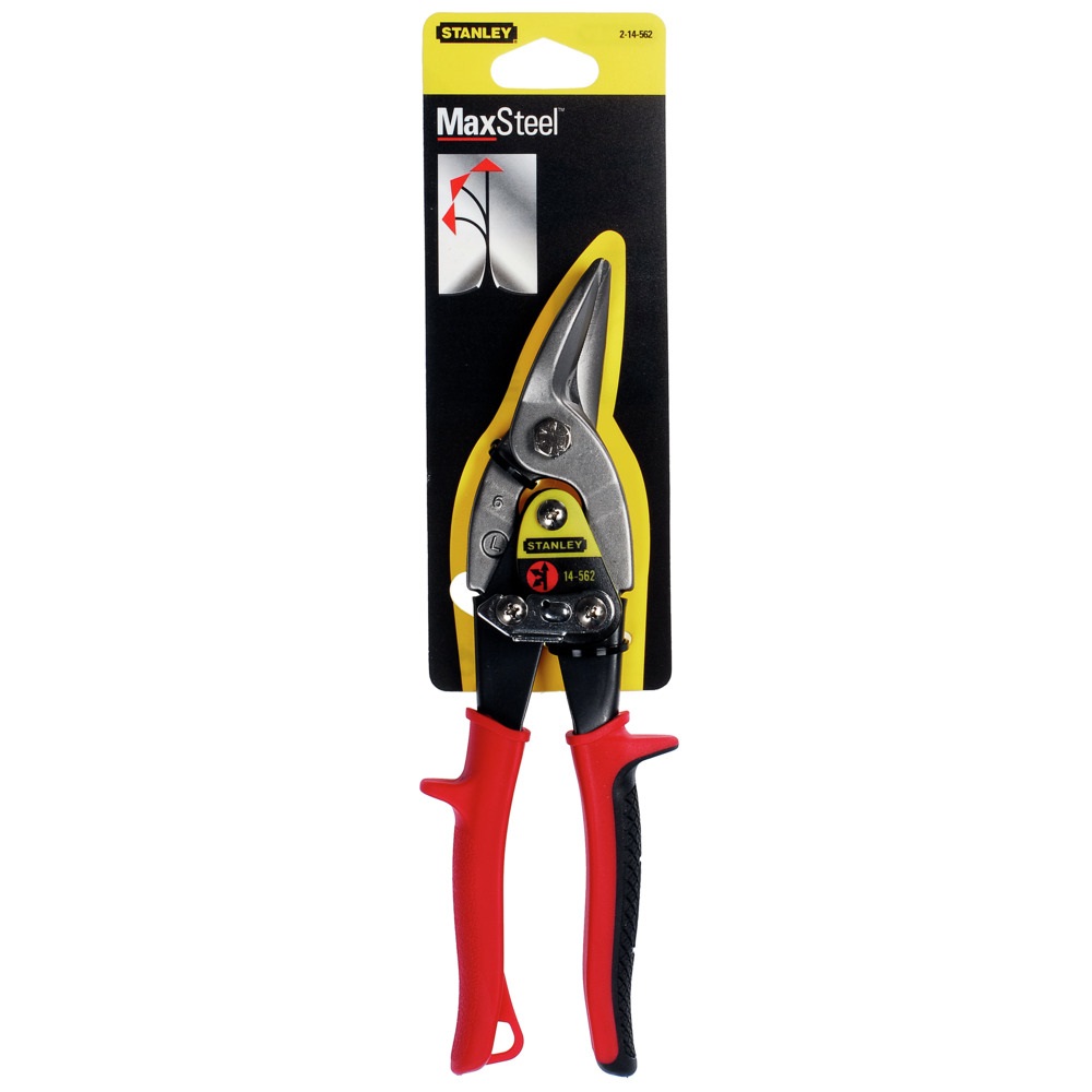 Stanley Cesoia a Leva Demoltiplicata Max Steel Sinistra 250 mm - Capacità di Taglio 0,7-1,2 mm
