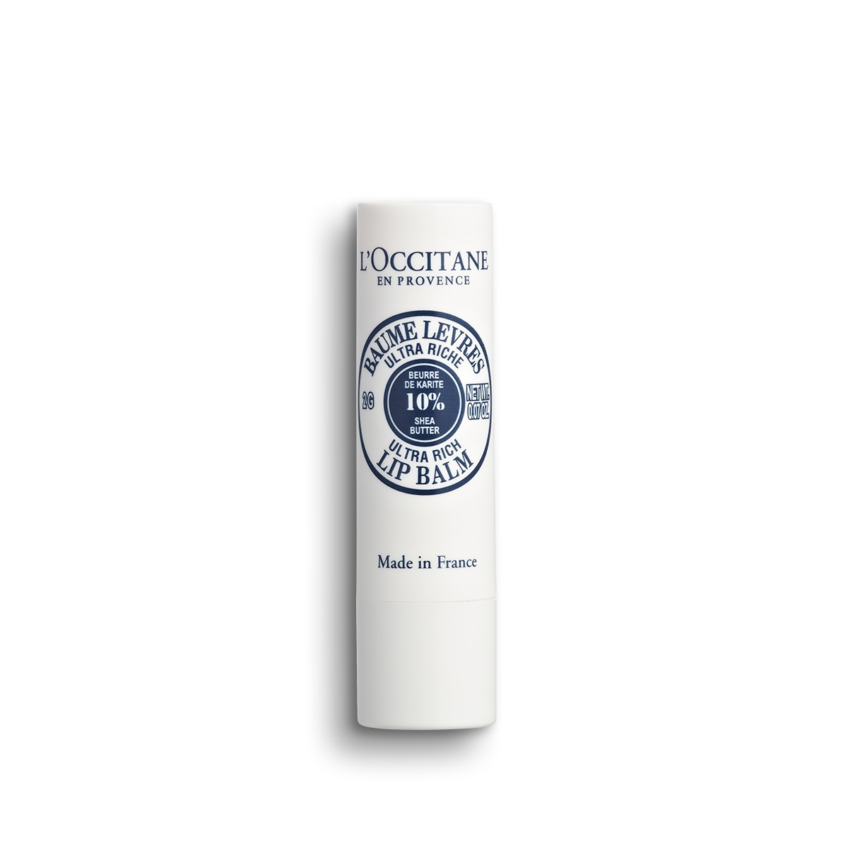 L'Occitane Stick Labbra Ultra Ricco al Burro di Karité 4.5g - Idratante e Nutriente per Labbra Screpolate