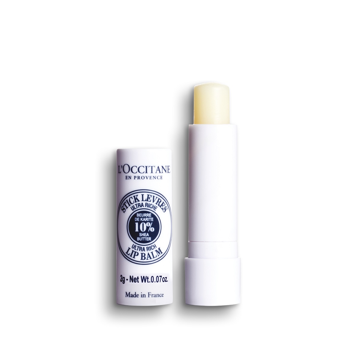 L'Occitane Stick Labbra Ultra Ricco al Burro di Karité 4.5g - Idratante e Nutriente per Labbra Screpolate