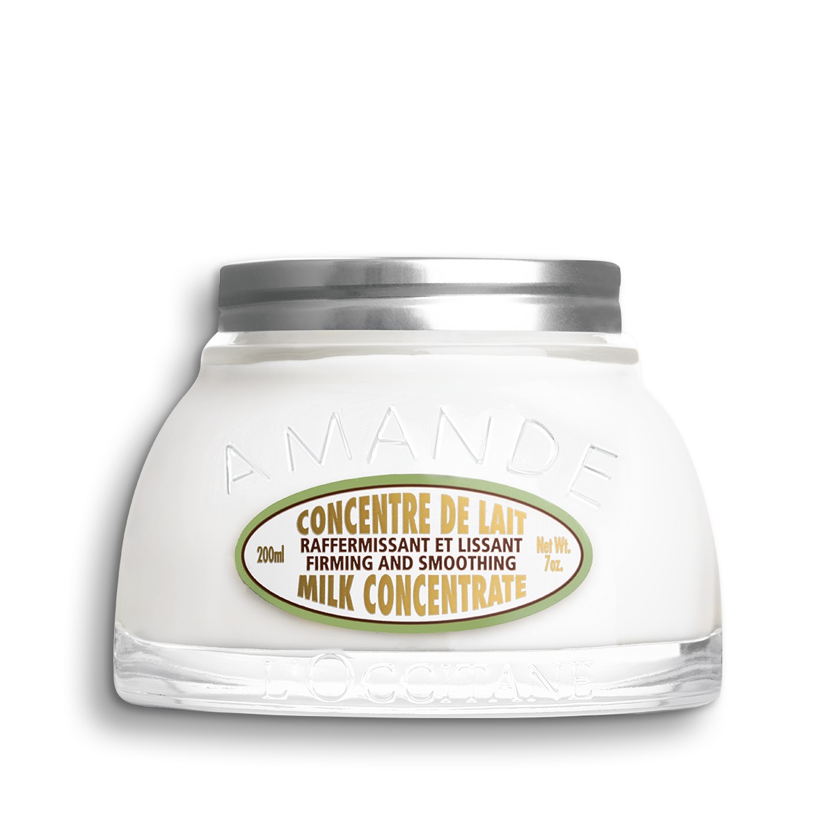 L'Occitane Amande Concentré de Lait 200ml - Crema Idratante Rassodante con Latte e Olio di Mandorla
