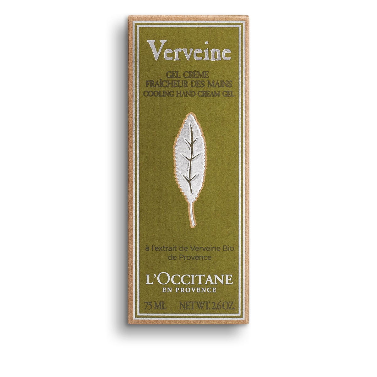 L'Occitane Gel Crema Mani Freschezza Verbena 75ml - Idratante, Rinfrescante, Finish Cipriato, con Oli Essenziali di Menta e Timo