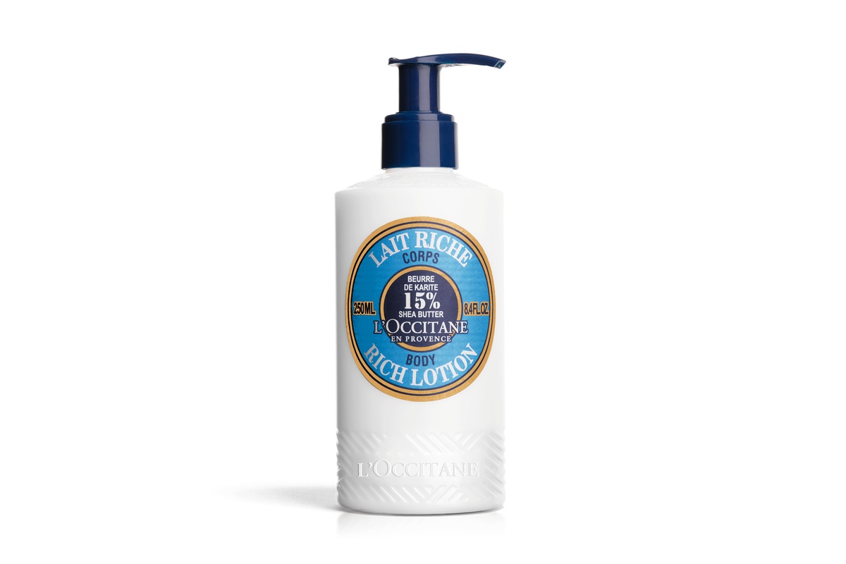 L'Occitane Latte Corpo Ultra Riche 250ml - Nutriente con Burro di Karité e Calendula per Pelli Secche