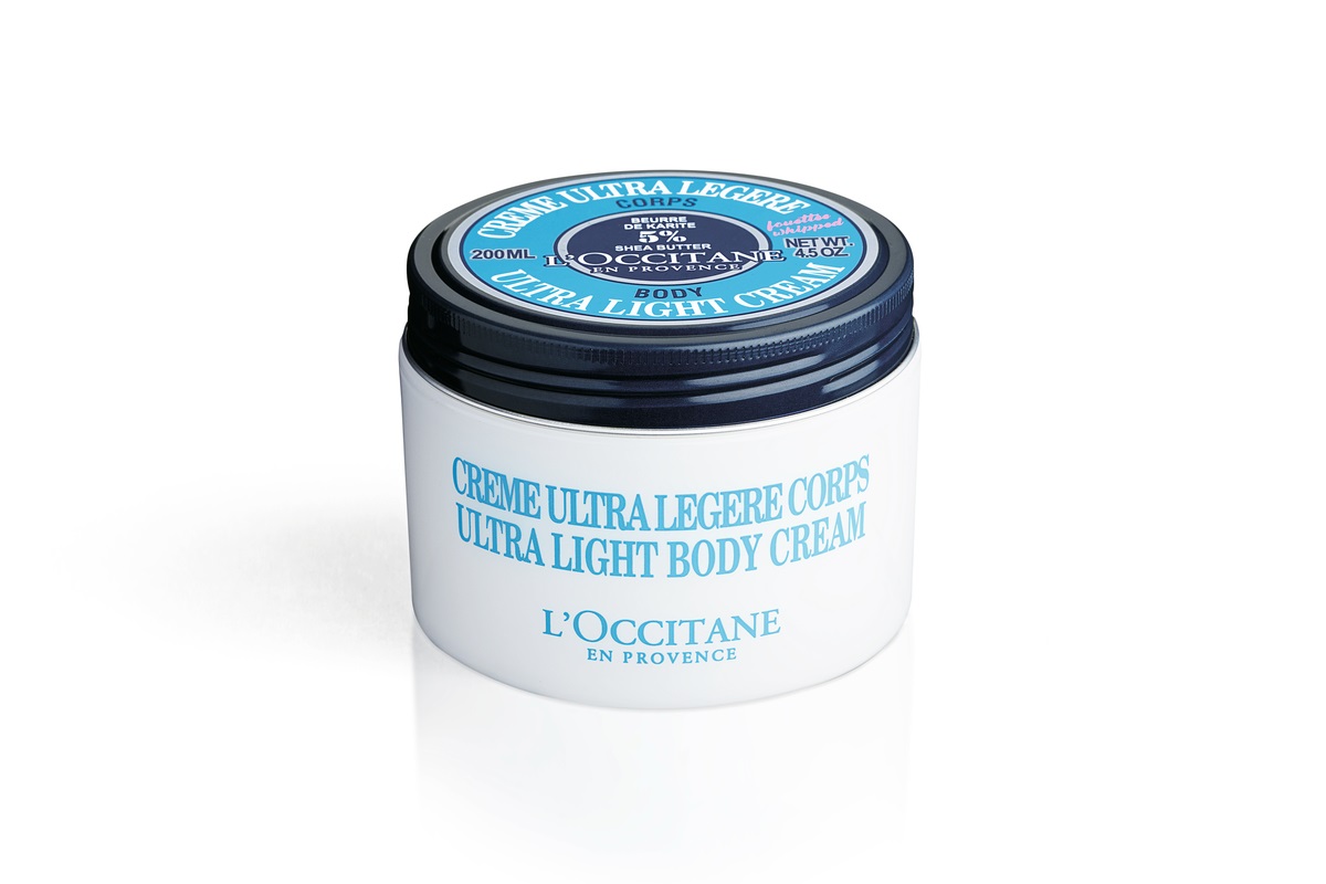 L'Occitane Crema Corpo Ultra Leggera al Burro di Karité 200 ml - Idratante fino a 24 ore, formula delicata