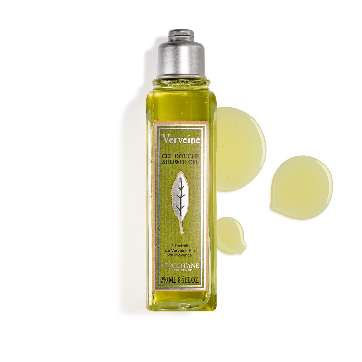 L'Occitane Gel Doccia Verbena 250 ml - Deterge delicatamente con estratti di Verbena Bio di Provenza e fragranza agrumata