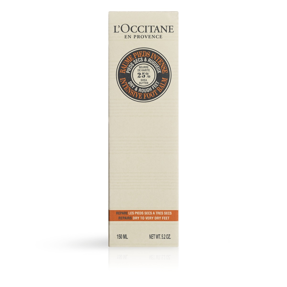 L'Occitane Balsamo Piedi Intenso 150ml - 25% Burro di Karité, D-Panthenol e Allantoina