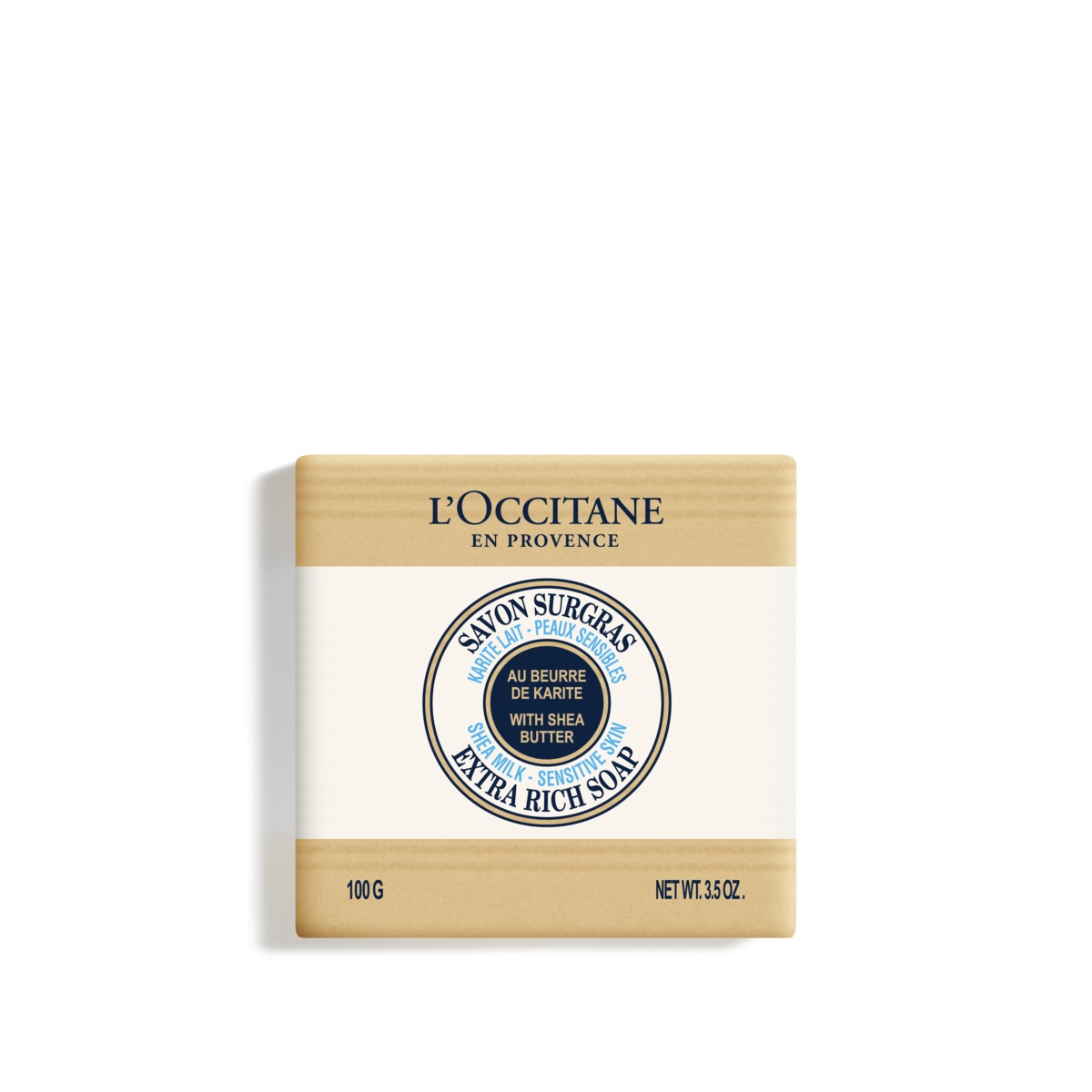 L'Occitane Sapone Solido al Karité 100g - Extra Dolce, Nutriente e Idratante per Mani e Corpo