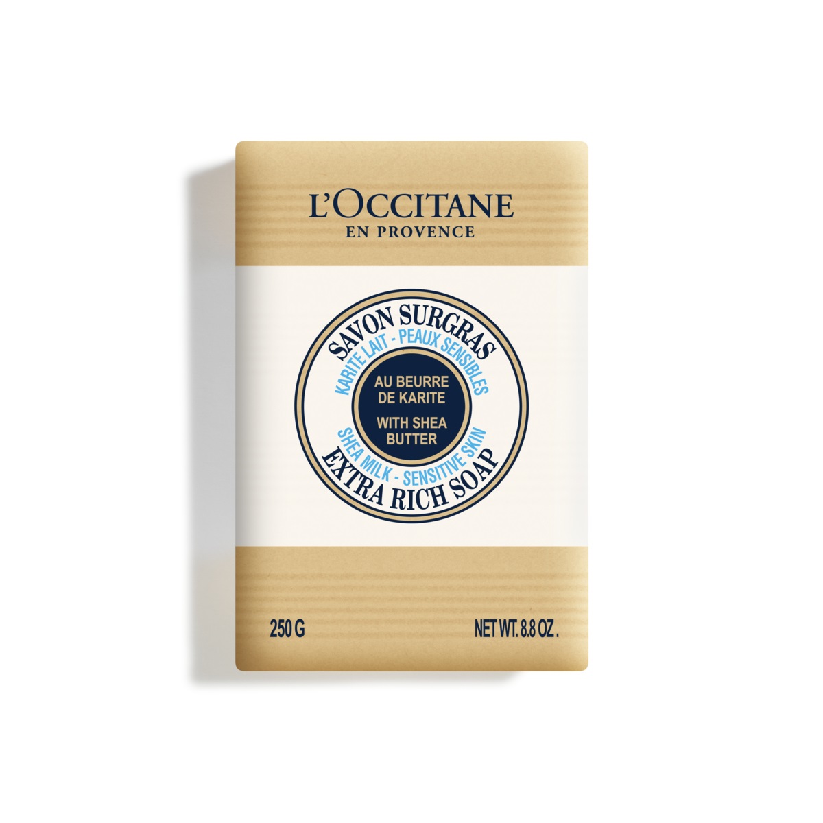 L'Occitane Sapone Solido al Burro di Karité e Latte 250g - Nutriente per Pelli Sensibili