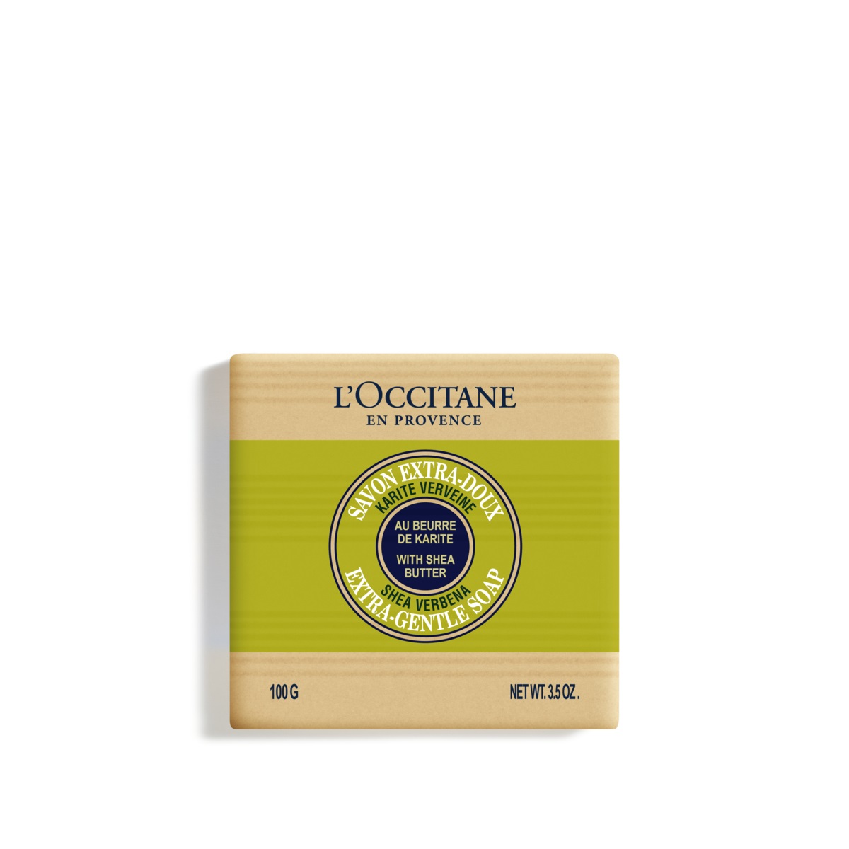 L'Occitane Sapone Extra Dolce Verbena e Karité 100g - Nutriente e Ammorbidente, Senza Olio di Palma